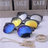 New Luxury Modern Fashion Retro Designer Super Round Circle Glasses  With Cat Eye Women's Sunglasses With UV400 Protection