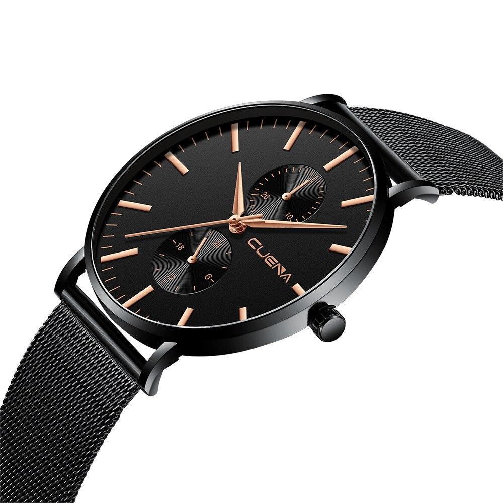 Luxury Unisex Classic Casual Metal Watch Stain Steall Watch Waterproof Watch In Elegant Luxury Modern Style