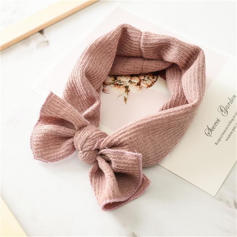 Cute Baby Girl Headbands Knitted Newborn Baby Bows Haiband Turban Head Warm head band