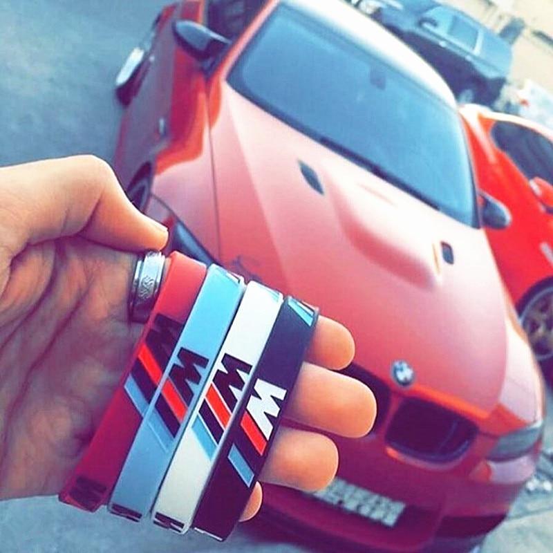 Hologram Bracelet ///M Sport M Power Black White Silicone Wristband Bangle for Auto Club Fans M3 M5 M6 3/5/7 Series