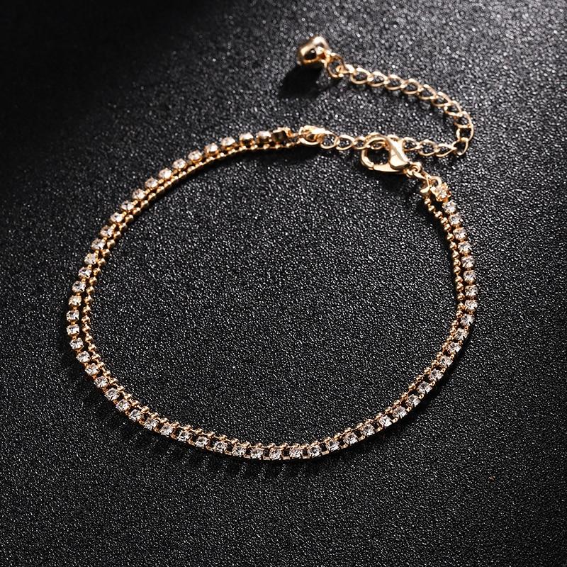 Round Beaded Bohemian Anklet For Women Accessories Gold Layers Leaf Barefoot Brecelets For WOman Legs and Sandals