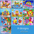 10 designs/lot  Cartoon 3D EVA Foam Sticker Puzzle Series Kids Multi-patterns Styles Toys for Children Birthday Gift