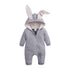 Winter Baby Rompers Newborn Boys Girls Clothes Rabbit Ear Hooded Jumpsuit infant In Luxury Rabbit Design