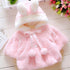 Luxury High Quality Baby Girls Coat Winter Spring Baby Girls Princess Coat Jacket Rabbit Ear Hoodie Casual Outerwear for Baby girl