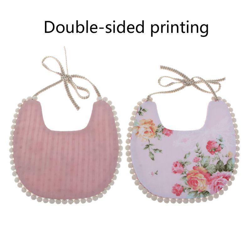 Modern Handamde Saliva Towel Floral Vintage Newborn Double Side Bibs Boys Girls Props Bandana Countryside Bib For Kids