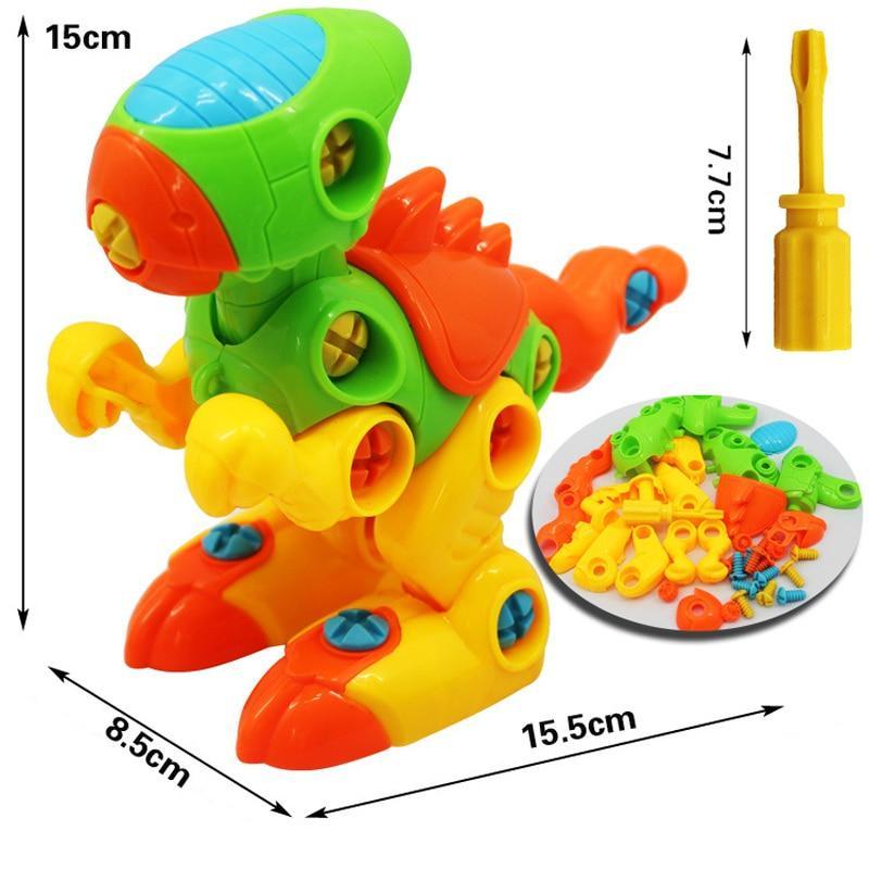 Early Learning Education Screw Nut Group Installed Plastic 3d Puzzle Disassembly Motorcycle Kids Toys for Children Jigsaw