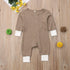 Baby Romper Jumpsuits Autumn Winter Warm Long Sleeve Rompers Clothes In Retro Classic Style