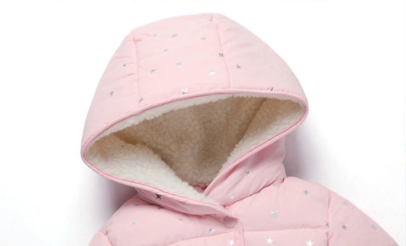 Modern Designer New Winter Baby Outerwear Hooded Printed Cotton Padded Jacket and Coats For Babies and Girls Kids