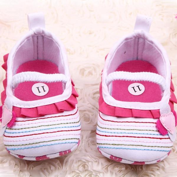 Baby Shoes Flower Ruffled First Walkers Toddler Soft Sole Patchwork Kids Comfortable Pre Walkers Shoe