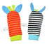 Modern Baby Toy Socks Plush Garden Bug Wrist Rattle Styles Educational Toys Cute Bright Color For Kids