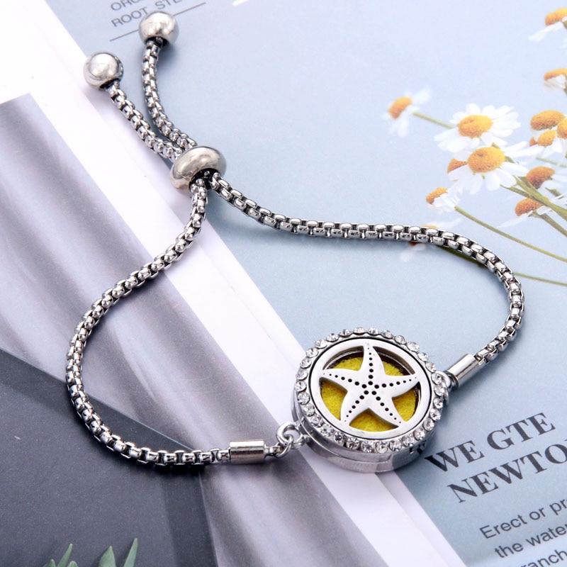 Elegant New Fashion Modern Perfume Amazing Luxury Bracelet Essential Oil Aromatherapy Locket Bracelet For Women