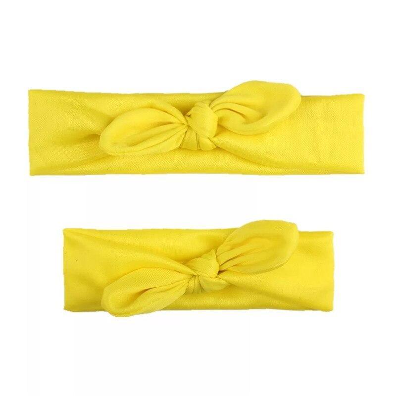 Mother & Baby Headbands Print Floral Elastic Hair Bands Parent-Child Hair Accessories Bow For Baby Girls Bow in Modern Design