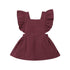 Modern Summer Casual Cute Infant Kids Baby Girl Summer Color Ruffle Princess Party Dress Clothes