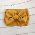 Bog Bow Infant Headband Newborn Toddler Baby Girl Boy Headwear Solid Bowknot Soft Turban Knot Hairband For Girls