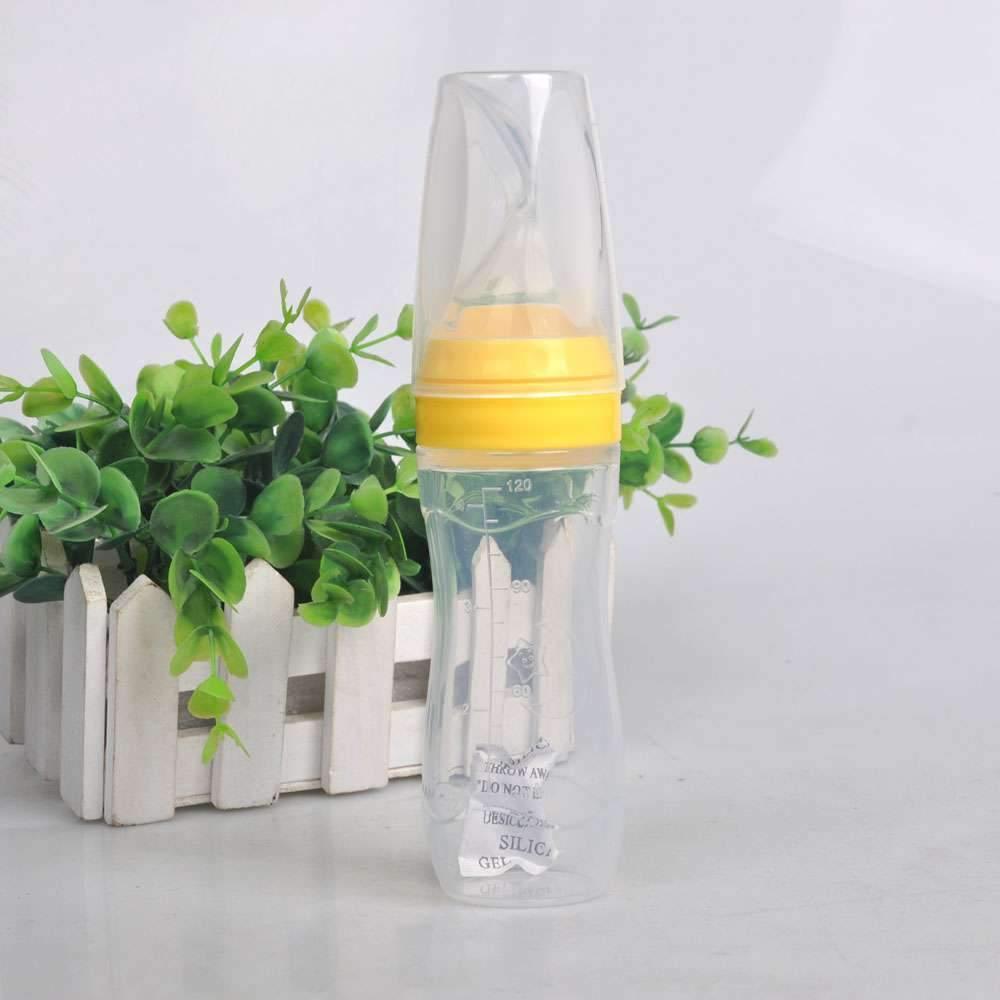 Baby Bottle Leak-proof Food Dispensing Spoon Juice Cereal Feeding Bottle Spoon Food Supplement Bottles For Kids In Modern Design