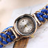 Women Handmade Bracelet Watches New Design Rope Beads Knitting Adjustable Wristwatches Gift For Women and Lady and Girls