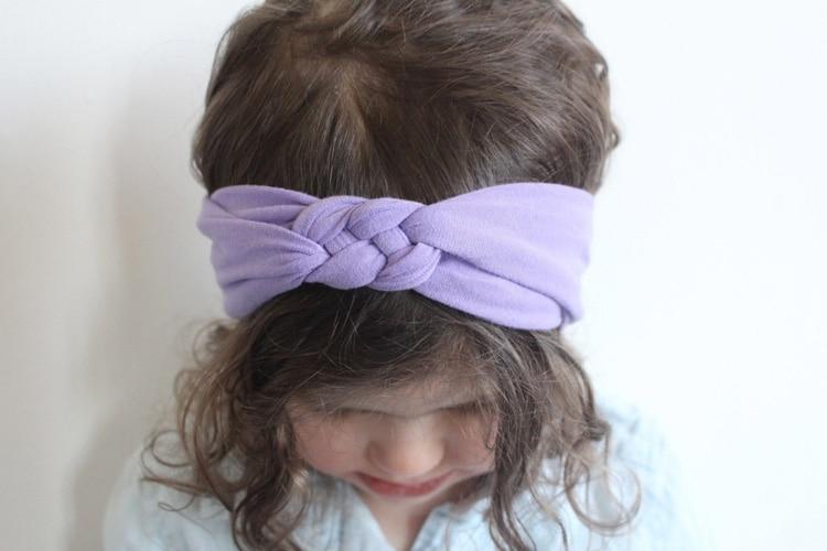 Modern Luxury Handmade Hair Band Headband Bow Hairbands Knot Kids Turban For Girls