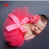 Luxury Modern Elegant Baby Girl Tulle Tutu Skirt and Flower Headband Set Newborn Dress With Big Bow And With Headband