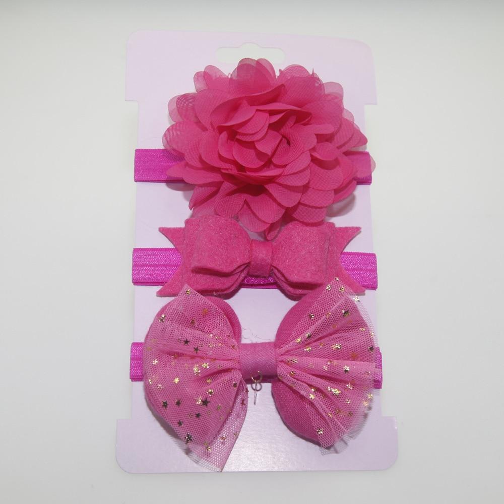 Handmade Vintage Retro Baby Elastic flower Headband Bowknot Hairband Toddler Infants For Baby