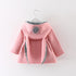 Newborn Girls Coat Autumn Spring Jacket Rabbit long Ear Hoodies Cotton Outerwear Children Clothes