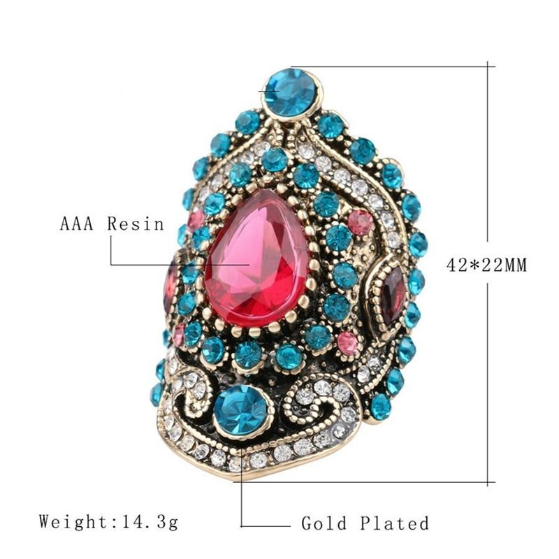 Luxury Unique Epic  Crystal Jewelry Craving Nightclub Opal Stone Lady's Ring Cubic Zirconia Jewelry