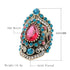 Luxury Unique Epic  Crystal Jewelry Craving Nightclub Opal Stone Lady's Ring Cubic Zirconia Jewelry