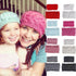 HandmadeKnit Wool Hairband for Mother & Daughter Headband Knit Flower Hairband Ear Warmer Headwrap