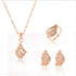 Amazing Jewelry Sets Cultural African Bridal Gold Color Necklace Earrings Ring Wedding Crystal Women Fashion Jewelry Set