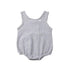 Newborn Baby Girl Boy Clothes Cotton Linen Sleeveless Button Bodysuit Outfits Set Jumpsuit Romper