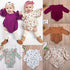 Toddler Infant Newborn Baby Girls Kids Long Butterfly Sleeve Romper Outfits Playsuit Jumpsuit