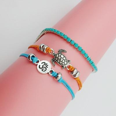 Shell Beads Starfish Sea Turtle Anklets For Women Multi Layer Anklet Handmade Bohemian Jewelry