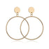 Luxury Modern Trend Fashion Statement Earrings 2020 Style Big Geometric Round Earrings For Women and Girls