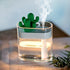 160ML Ultrasonic Air Humidifier Clear Cactus Color Light USB Essential Oil Diffuser Car Purifier Aroma Mist Maker