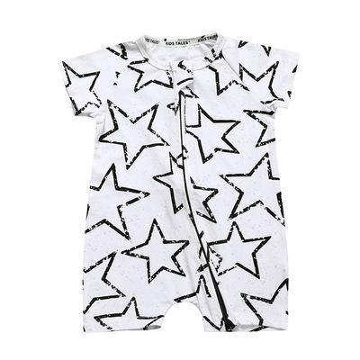 Modern Printed Newborn Baby Short Sleeved Cotton Jumpsuit Infant Cartoon Animal Costumes Clothing For Girls and Boys Kids