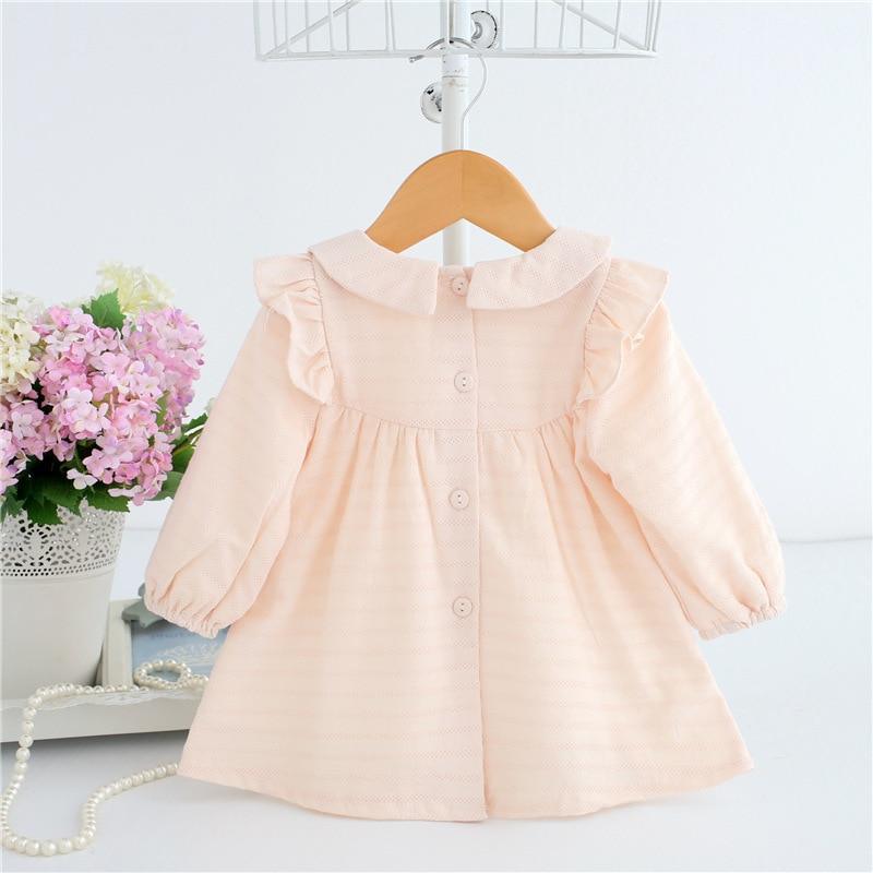 Modern Handmade Collar Kids Baby Girls Dress Newborn Infant Baby Girls Party Dresses For Wedding and Party