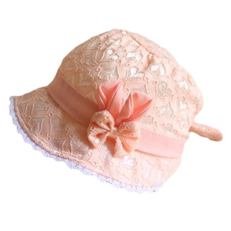 Baby Girl Summer Outdoor Beach Floral  Lovely Lace Princess  Bucket Sun Hat For Girls