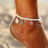 Bohemian Starfish Stone Anklets Set For Women Handmade Wave Anklet Bracelet on Leg Jewelry