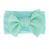 Baby Accessories Infant Baby Girl Cute Bow Headband Newborn Solid Headwear Headdress Nylon Elastic Hair Band Bow For Girls