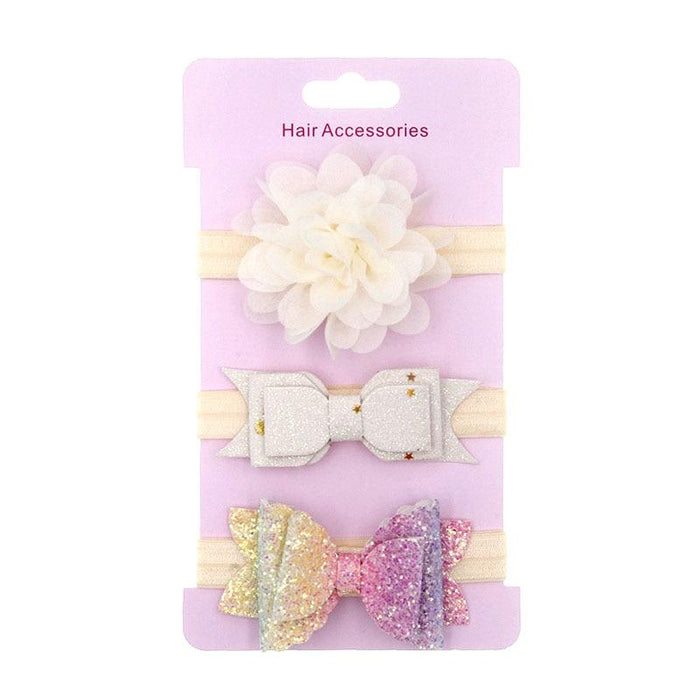 Luxury Modern Baby Headband Crown Flower Bows Hairband Baby Girl Headbands Newborn Hair Accessories Elastic Baby Hair Band