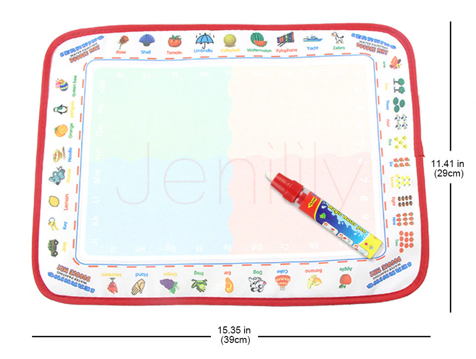 Baby Kids Drawing Water CDarpet with Magic Pen Doodle Painting Picture Water Drawing Play Mat in Drawing Toys Board Gift