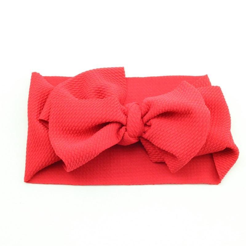 Adjustable Big Bow Headwrap  Top Knot Headbands Over Sized Bow Hair Turban for Newborn Girl