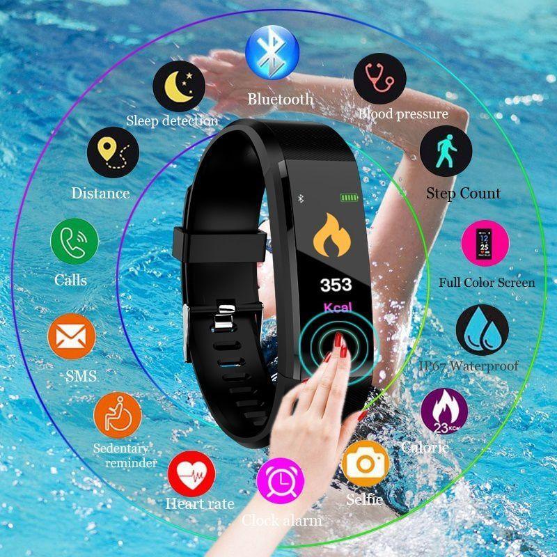 New Smart Watch For Men and Women With Heart Rate Monitor Blood Pressure Fitness Tracker Smartwatch For Sport Support  IOS Android Sistems