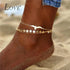 Bohemian Eagle Sequins Anklets For Women Fashion Gold Color Bracelet Anklet  Foot Accessories