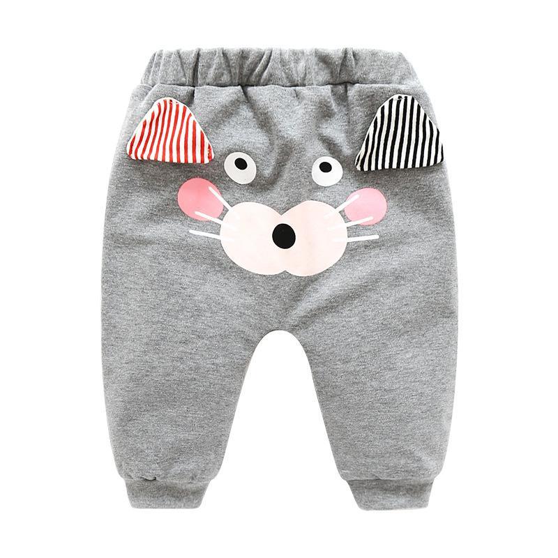 Modern Baby Boys Girls Cartoon Pants Spring High Waist Guard Belly Trousers Print Bottoms In Interesting Style For Girls And Boys