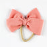 Modern New Headband with Messy Bow Baby Girls Hairbows Infant Solid Large Bow Turban Headwrap Newborn Bow For Girls