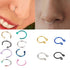 Luxury U Shaped Fake Nose Ring Hoop Septum Stainless Steel Nose Piercing Jewelry For Woman