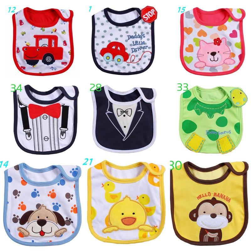 Cartoon Cotton Baby Bib Infant Saliva Towels Baby Waterproof Bibs Newborn Wear Babies Accessories