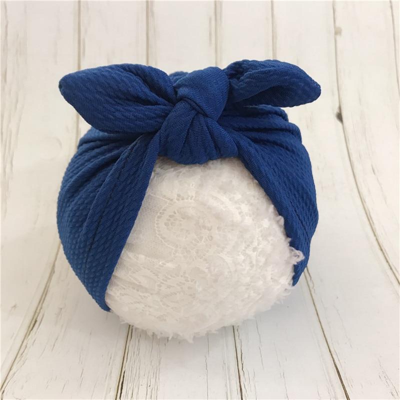 Handmade Baby Hats Rabbit Ears for Infant Children Baby Girls Boho Hat Beanie Scarf Turban Head Wrap Cap For Girls Baby