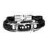 Lucky Vintage Men's Leather Bracelet Playing Cards  Charm Multilayer Braided Men and Women Gift