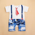 Luxury Baby Rompers Summer Style Baby Boy Girl Clothing Newborn Infant Short Sleeve Clothes Suit For Boys 1st Birthday